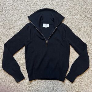 Cordova Ski Merino Wool Sweater Black NWOT size XS Zermatt Sweater